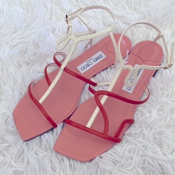 Jimmy Choo Vice coulor-block flat sandal - Picture 4 of 8